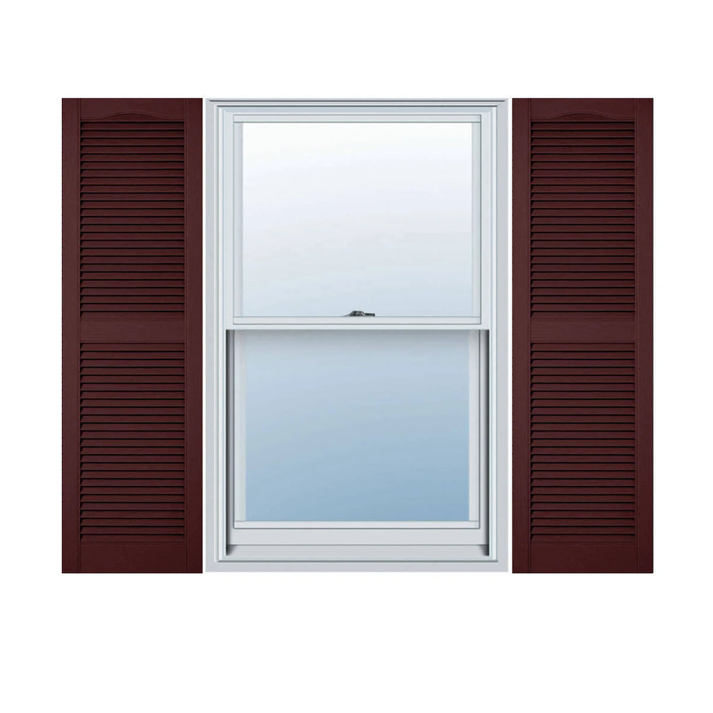 Bordeaux Vinyl Louver Shutters R11503