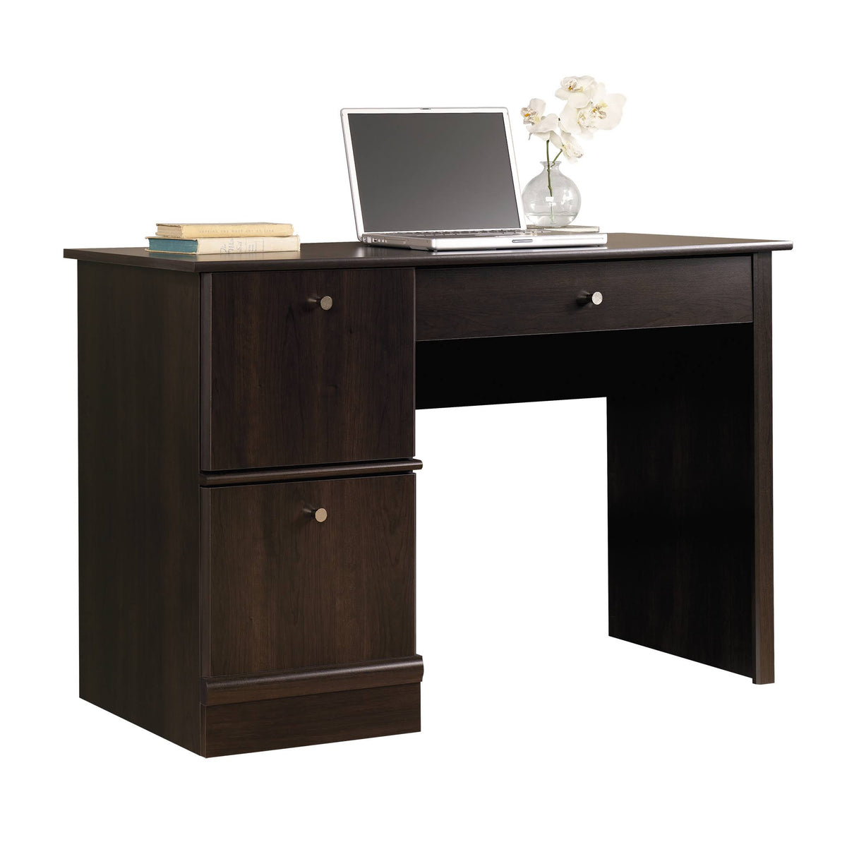 Computer Desk with Keyboard Tray in Cinnamon Cherry J545938