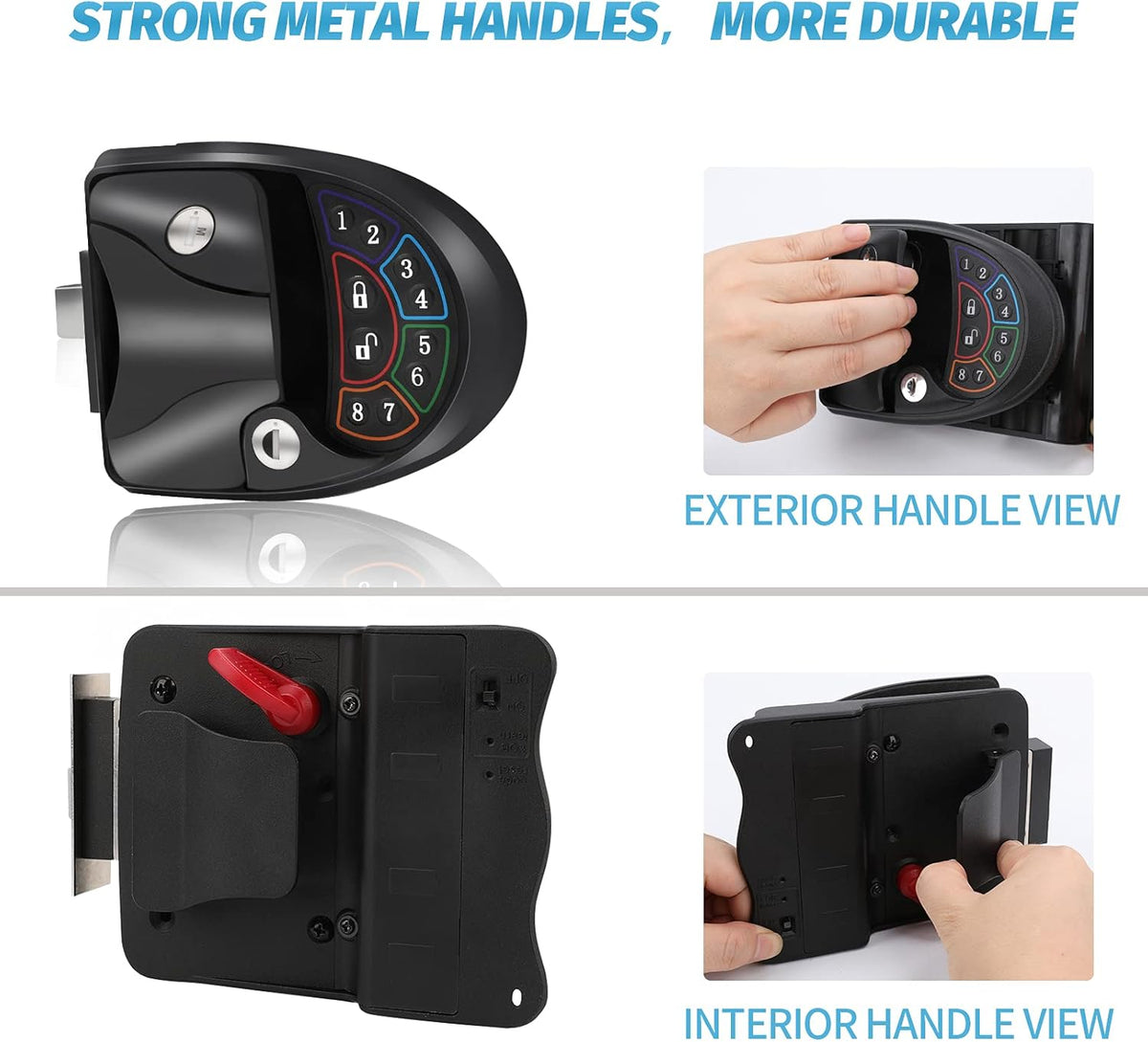RV Keyless Entry Door Lock with Deadbolt and Silent Mode K632