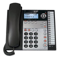 4-Line Expandable Corded Phone System with Speakerphone, 1 Handset, Black/Silver L23505