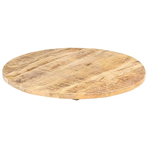 Solid Reclaimed Wood Round Table Top 15.7" E93551