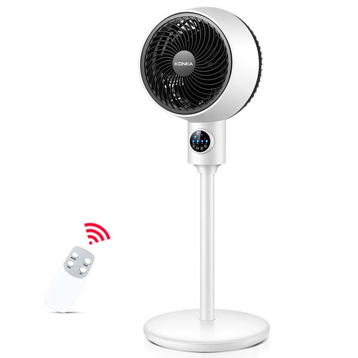 Electric Fan Floor Standing Swing Head Air Circulation Fan Remote Control T923