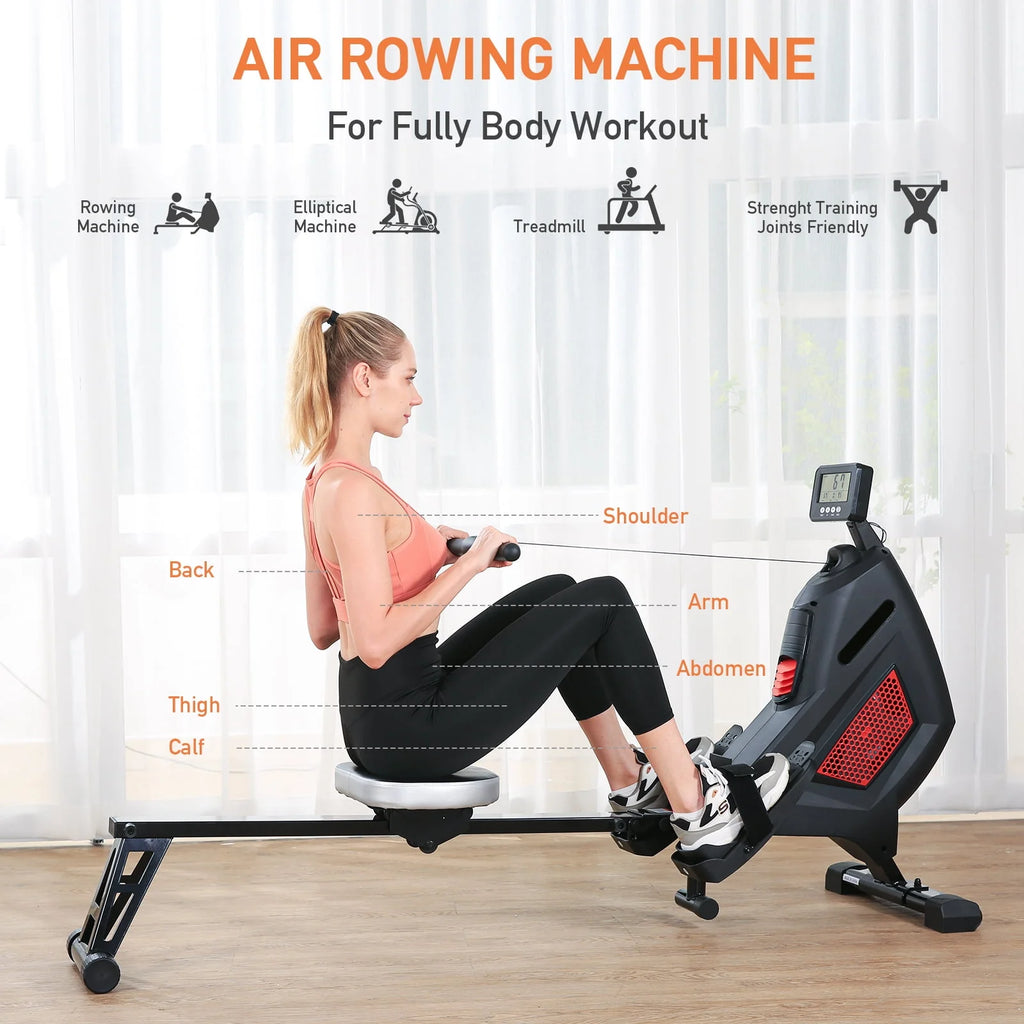 Folding Magnetic Air Rowing Machine N43104