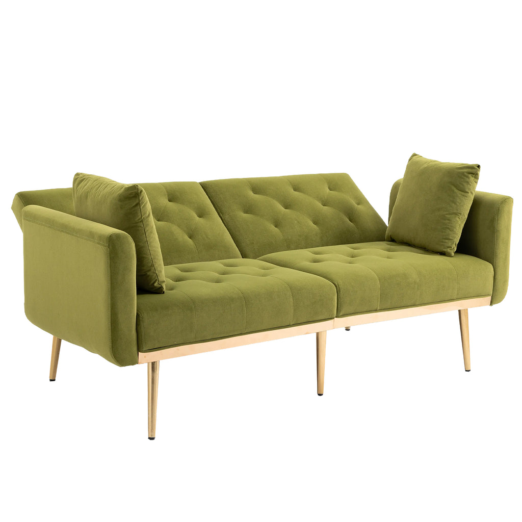 Velvet Sofa with Metal Feet V297