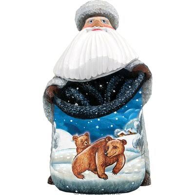 Hand-Painted Wood Carving E602