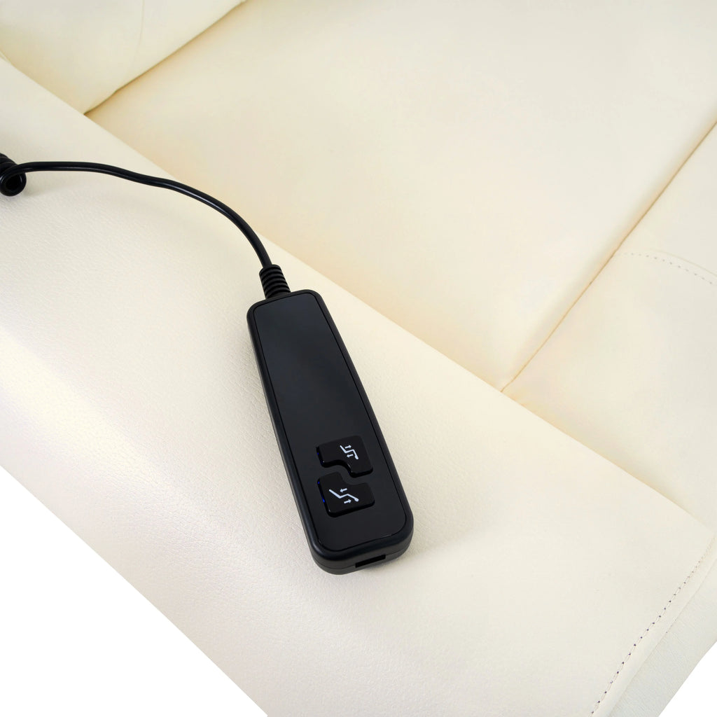 Oversized Leather Power Lift Recliner Chair with Footrest H10929
