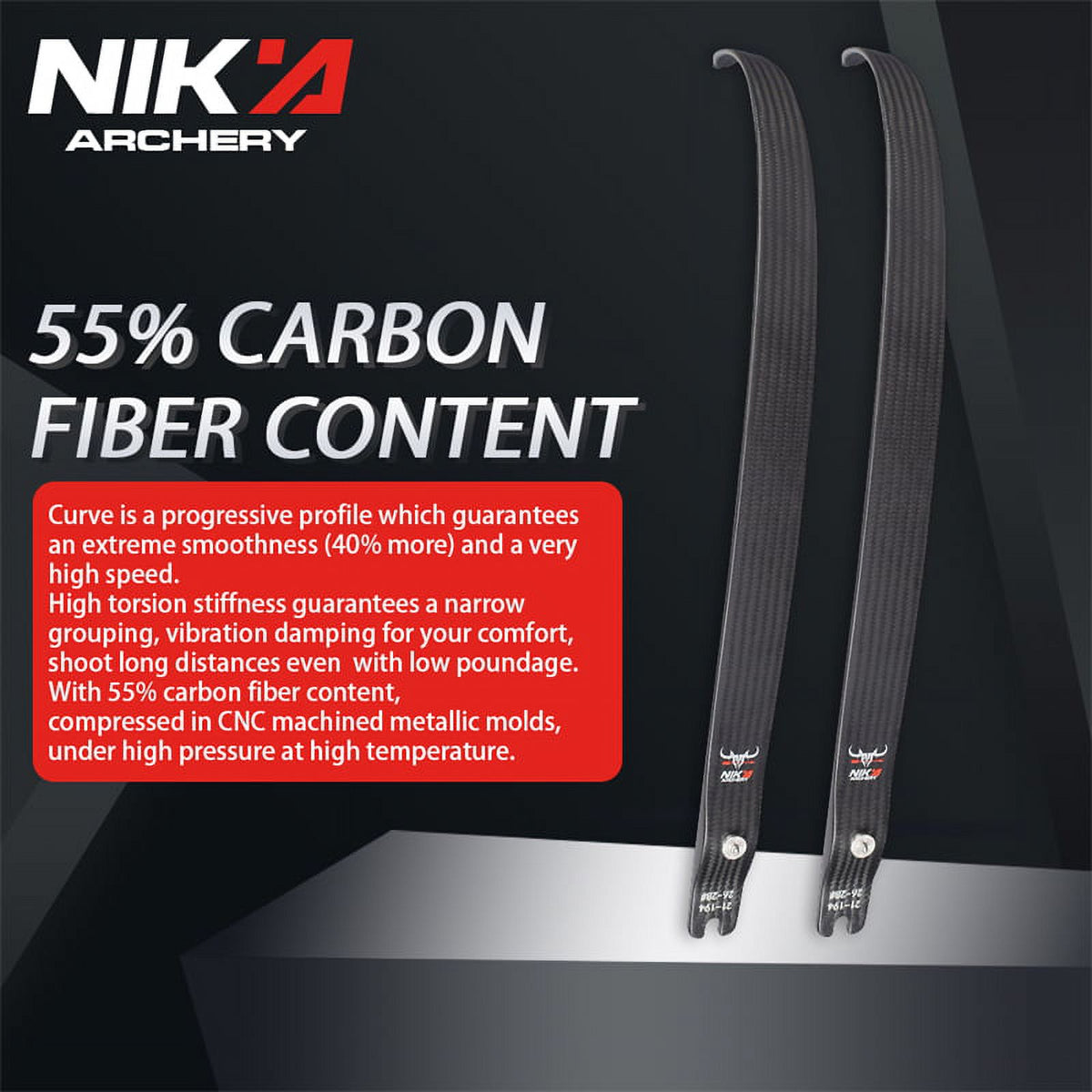 Recurve Bow ILF Limbs Carbon Fiber Limb A521