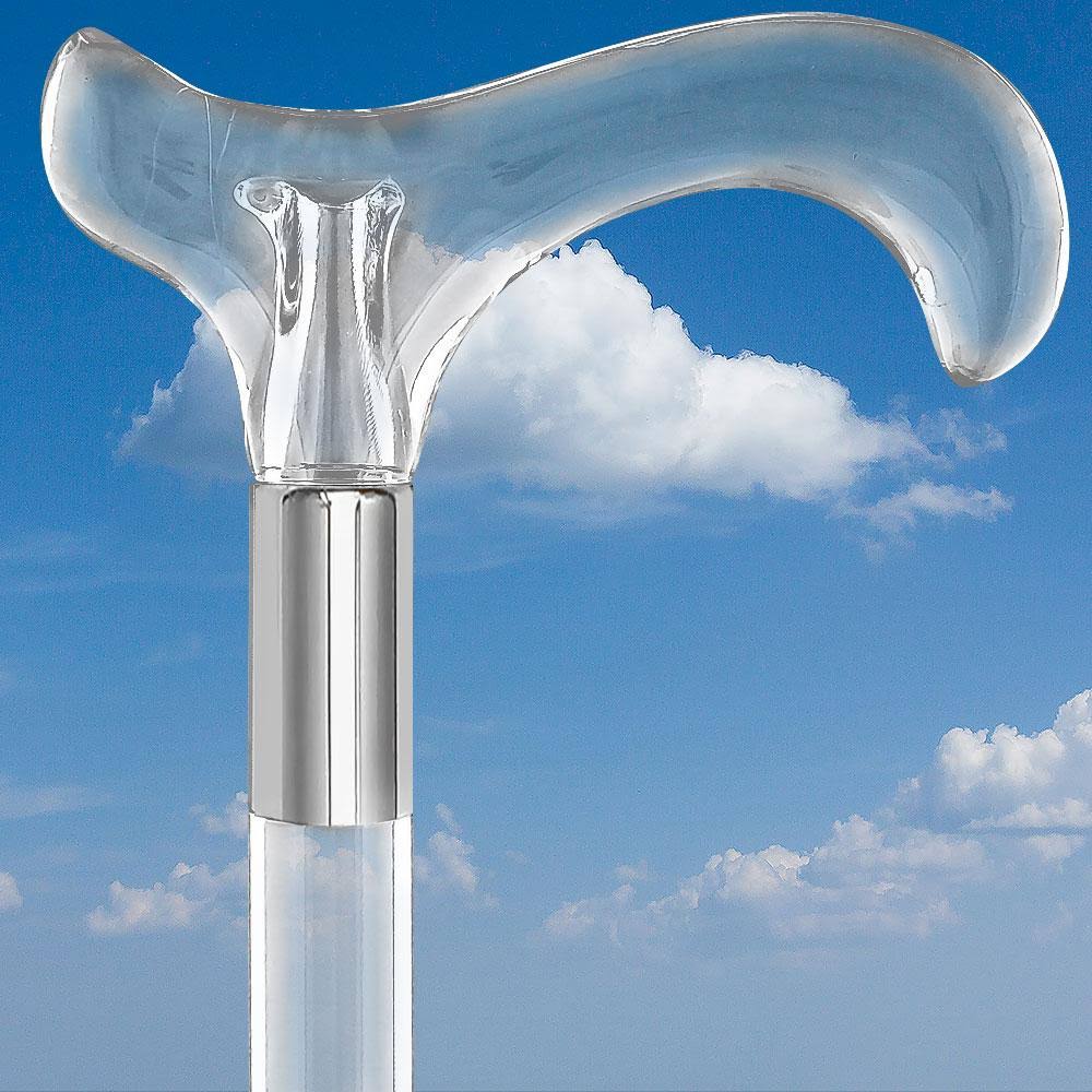 Clear Lucite Handle Walking Cane Z557447