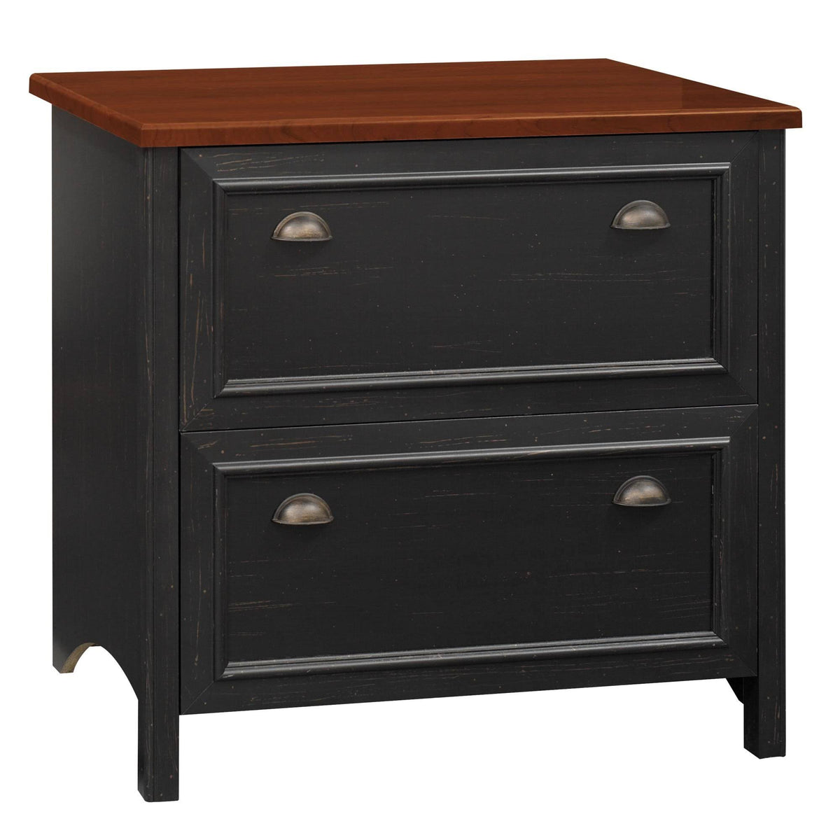 Antique Black Lateral File Cabinet K9851
