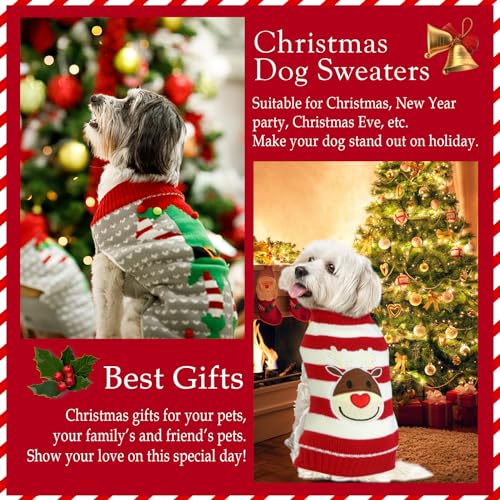 4 Pack Dog Christmas Sweater D72937