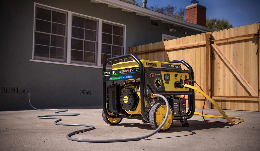 6500-Watt Tri-Fuel Portable Generator with Electric Start I5647