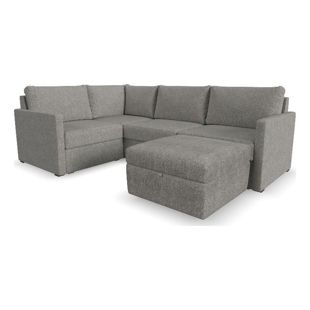 Gray 4 Seat Sectional with Performance Fabric V571