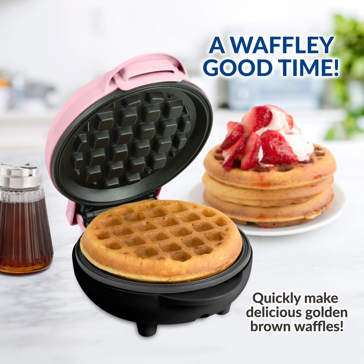 Pink Electric Waffle Maker K584249
