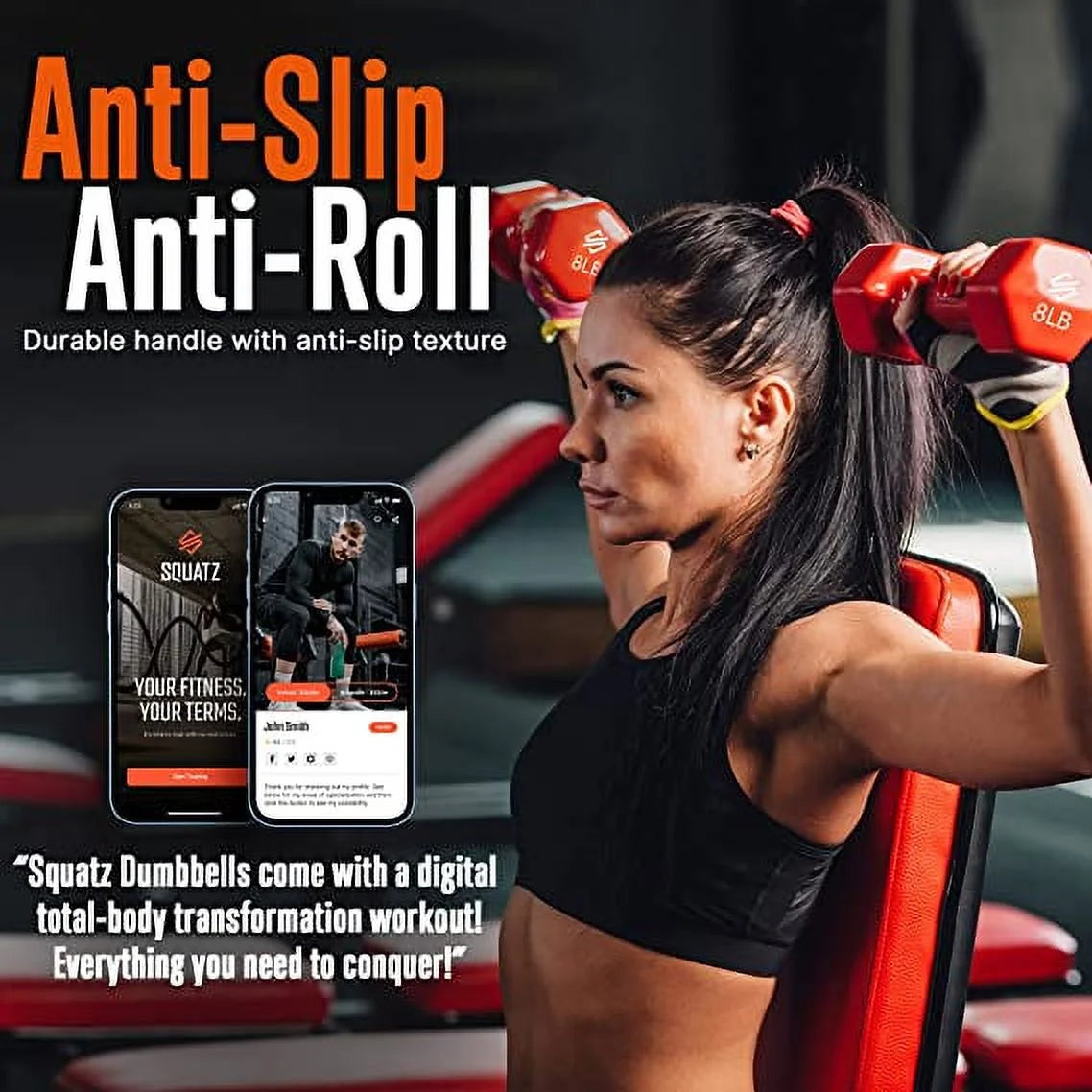 Neoprene Coated Dumbbell Weights Set with Stand V6934