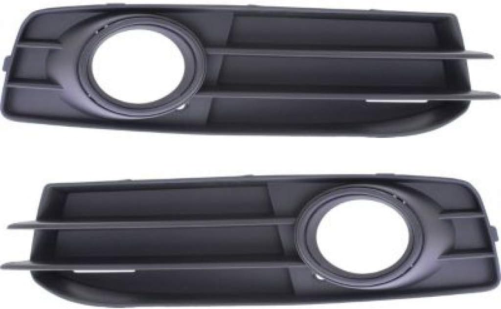 Black Fog Light Bezel Cover Pair for Audi A3 2009 2010 2011 2012 2013 C204