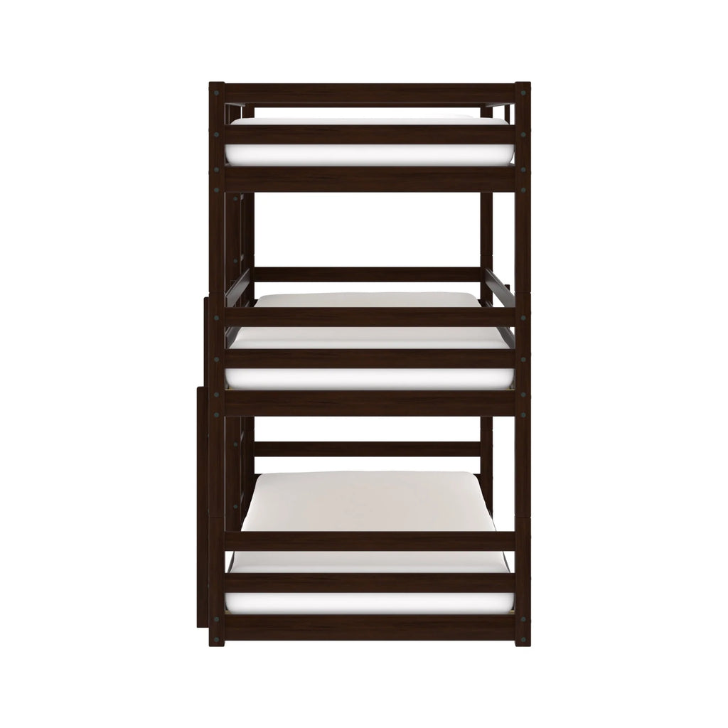 White Wood Convertible Bunk Bed J387343