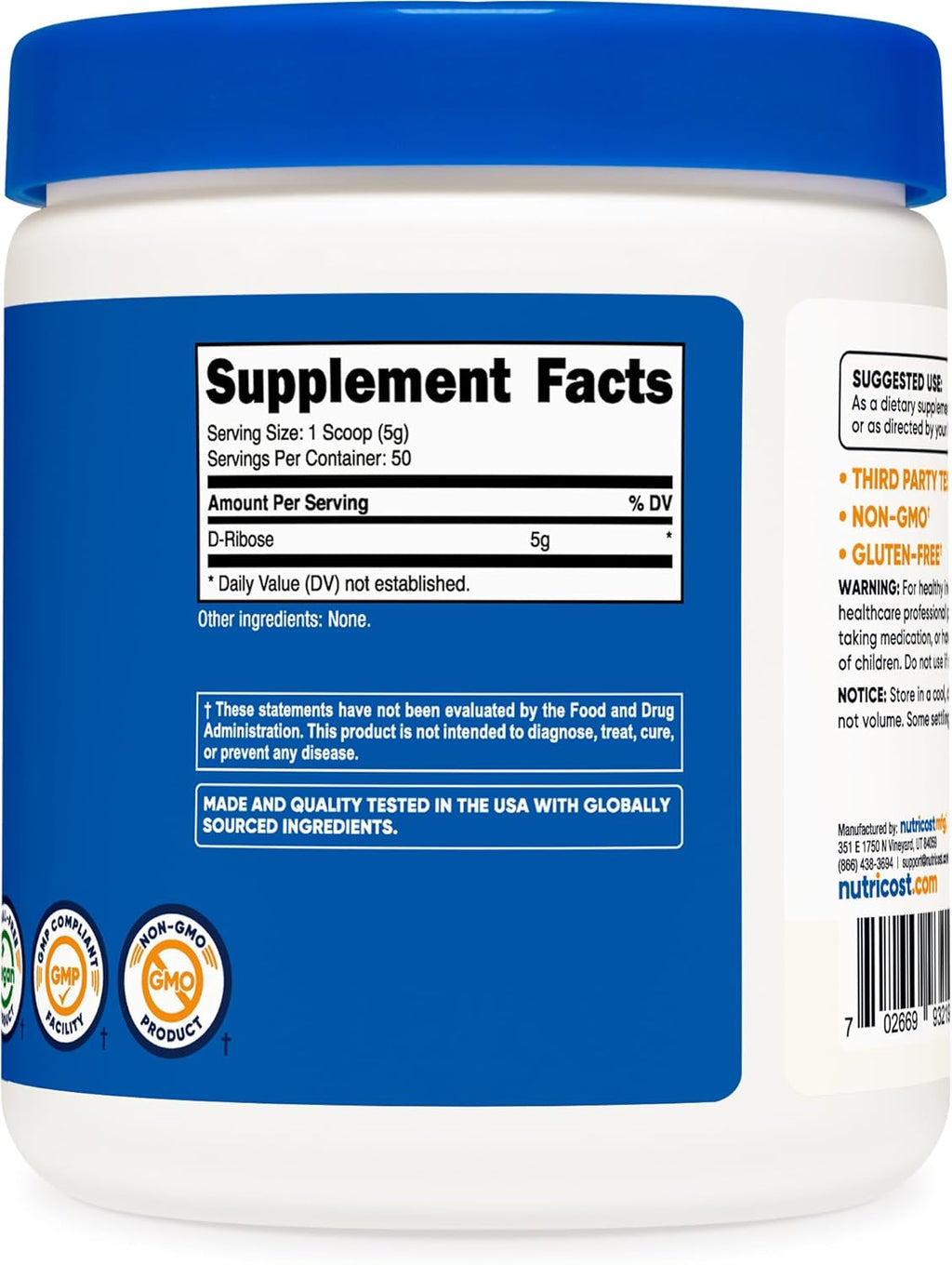 D-Ribose Powder (250 Grams) P4603