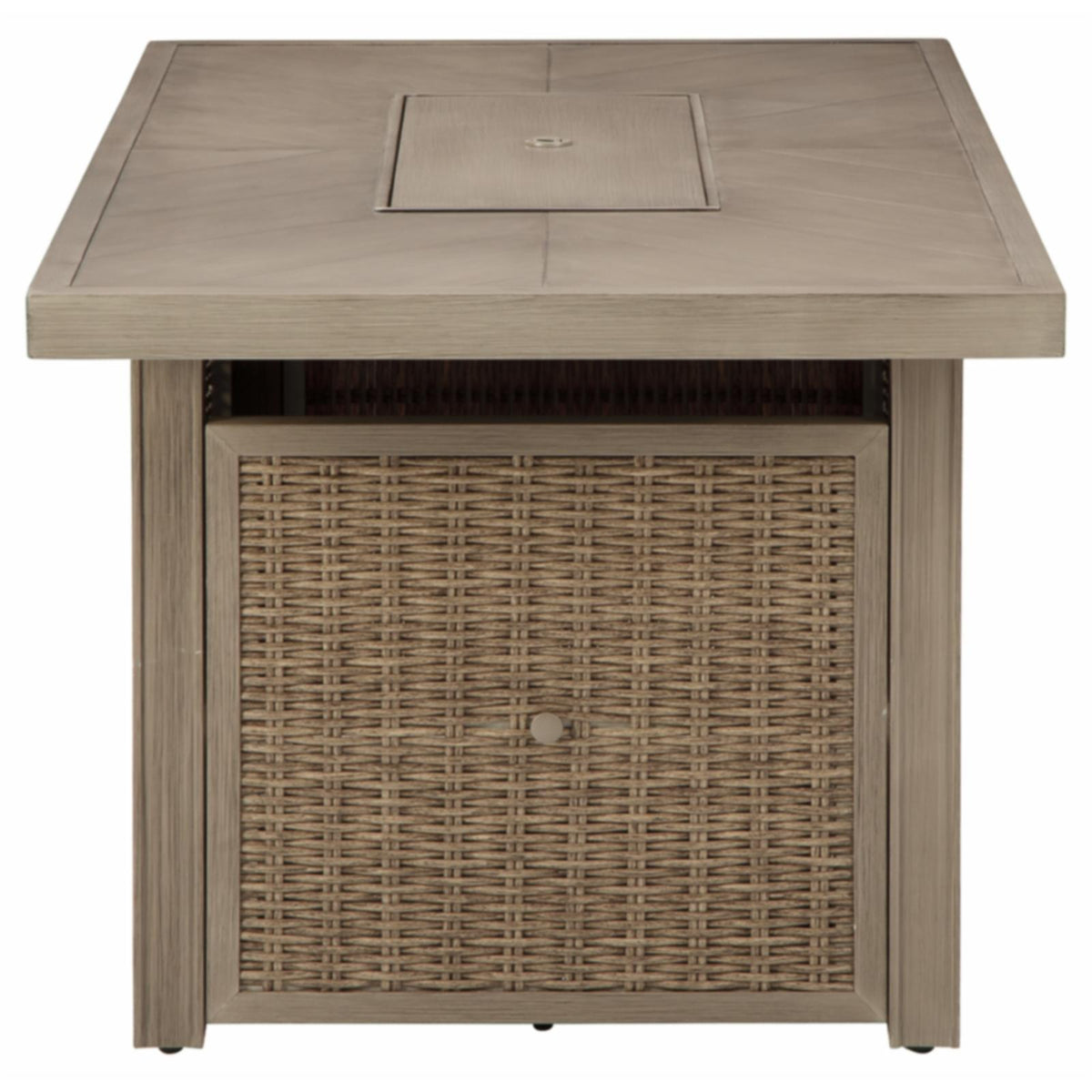 Rectangular Fire Pit Table in Beige G7576