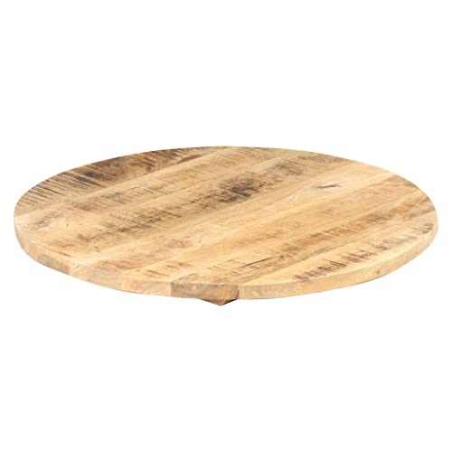 Solid Reclaimed Wood Round Table Top 15.7" E93551
