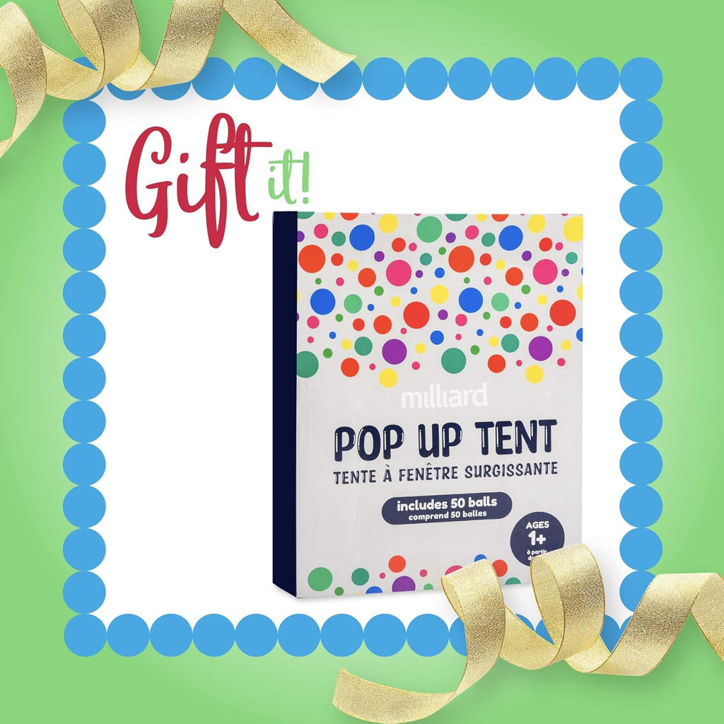 Kid's Pop up Tent Tunnel Playhouse with 50 Balls and Carry Bag Y5557