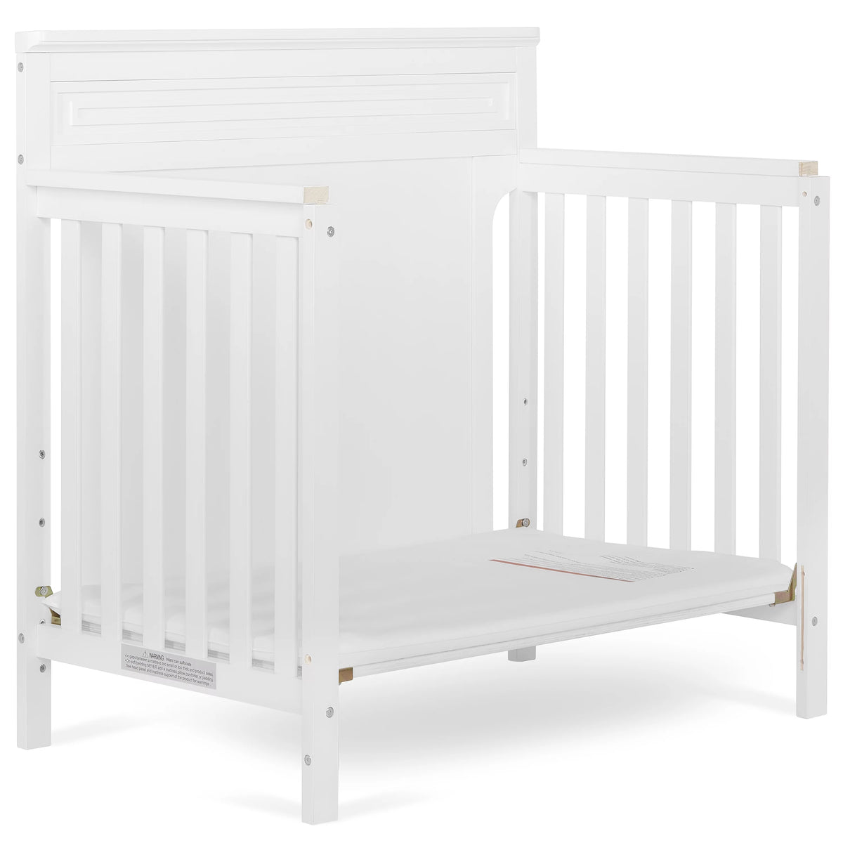 White 4-in-1 Convertible Mini Crib K347