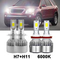 H7 H11 LED Headlight Bulbs Combo Kit 6000K M75277
