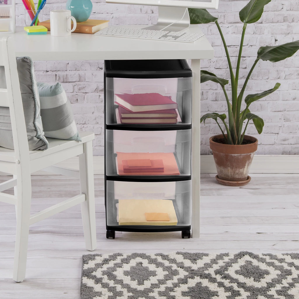 3 Drawer Plastic Cart M43164