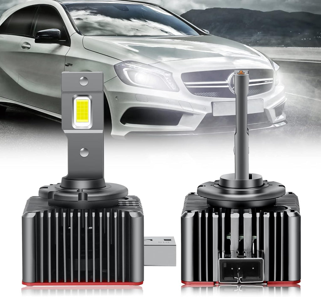 D1S LED Headlight Bulbs Conversion Kit, 8600LM 6000K 70W F150