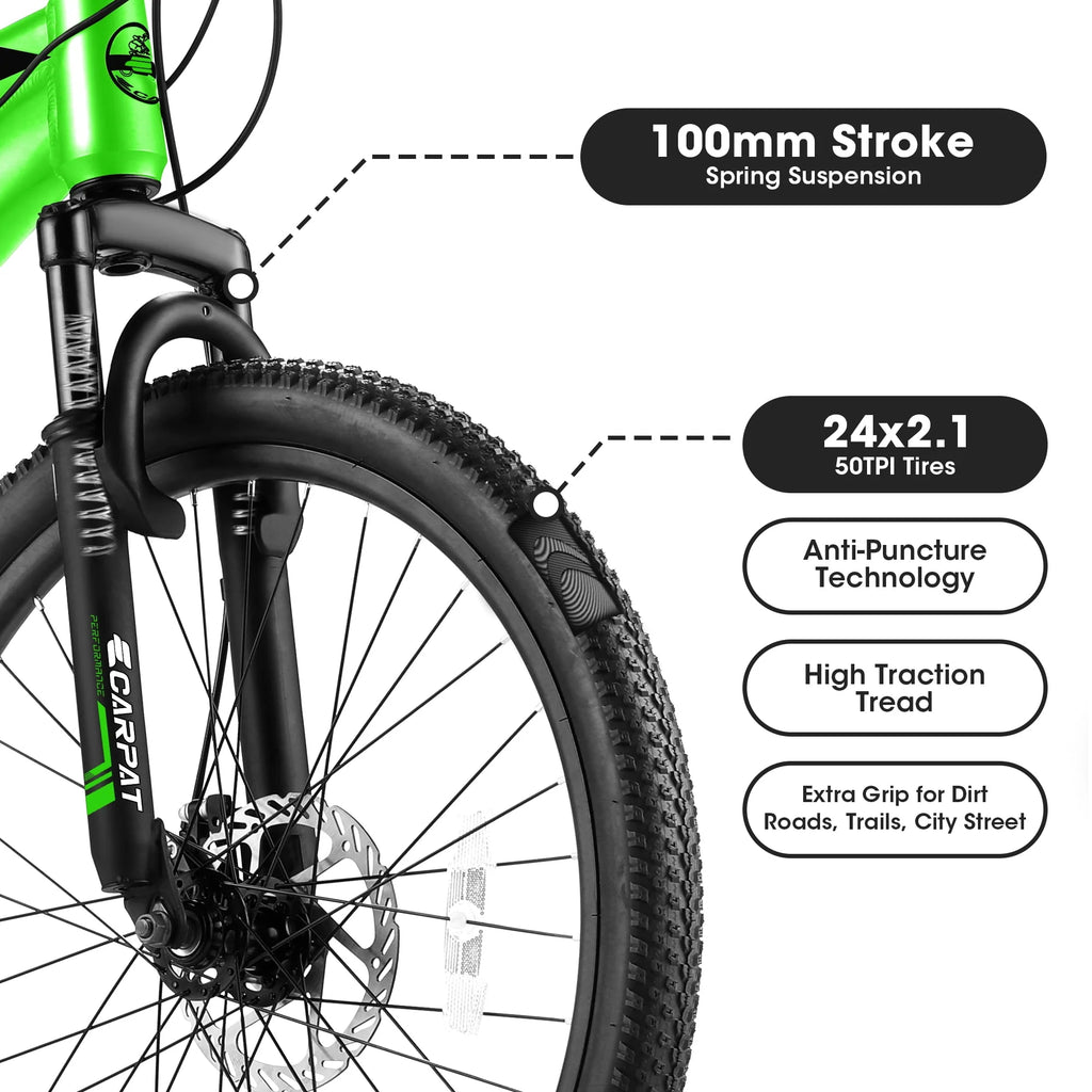 24 inch 21-Speed Mountain Bike with Disc Brake A13549