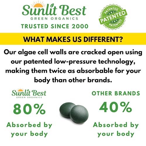 500 Organic Chlorella Spirulina Tablets G95836
