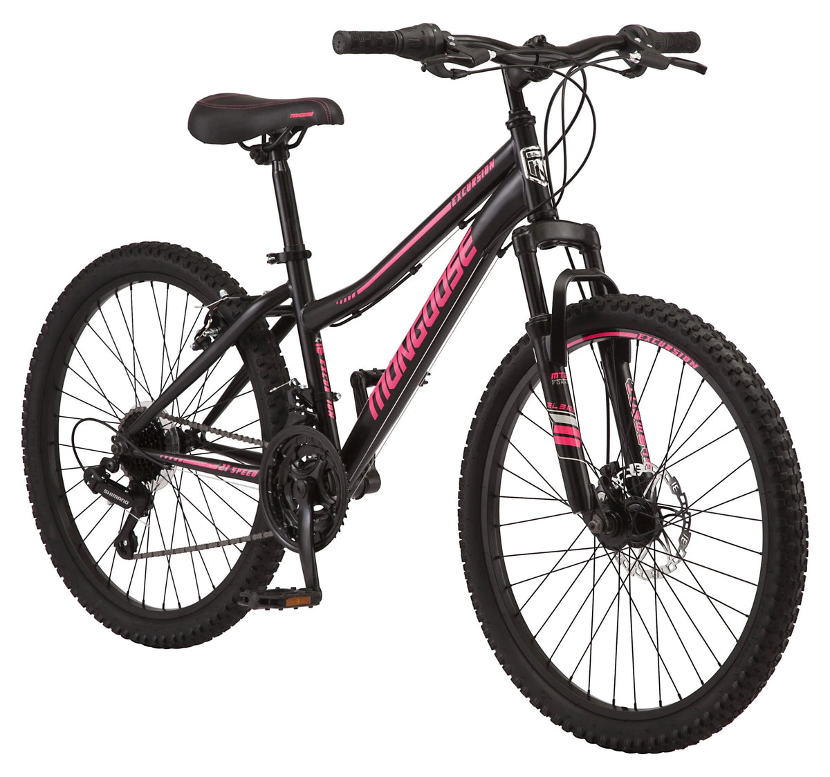 Black 24-in. 21 Speeds Mountain Bike B146267