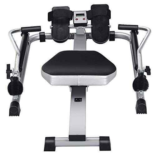 Hydraulic Rowing Machine with LCD Monitor and Adjustable Resistance O9877
