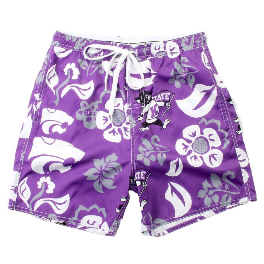 Purple Floral Volley Swim Trunks L12170