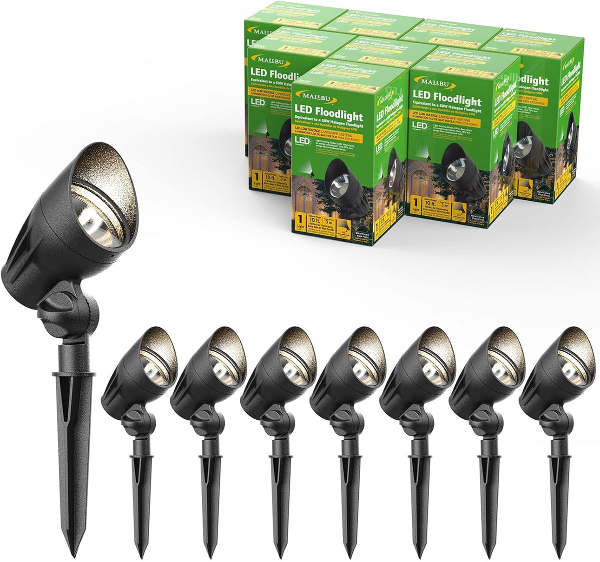 8 Pack LED Landscape Floodlight K382