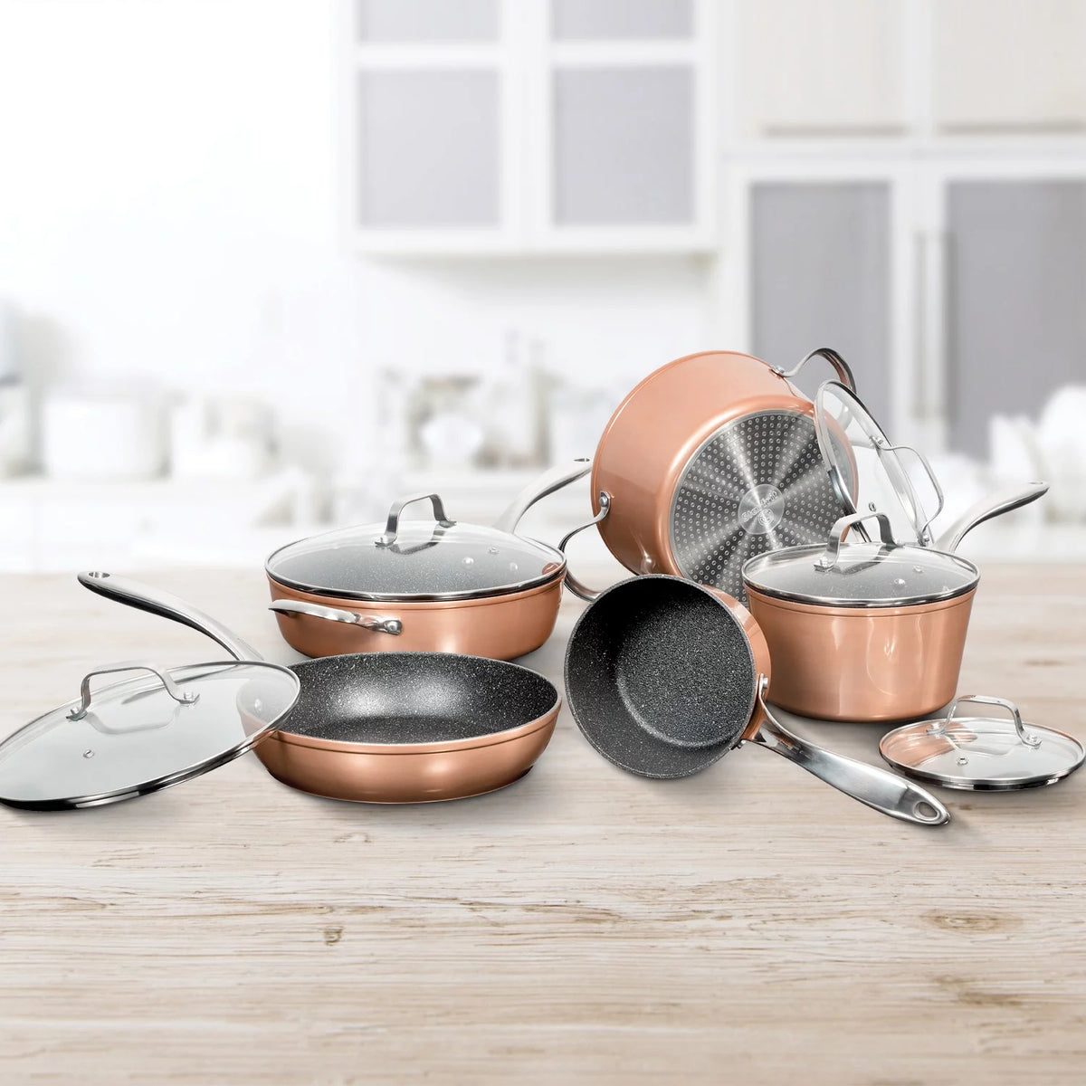 10 Piece Copper Cookware Set P953
