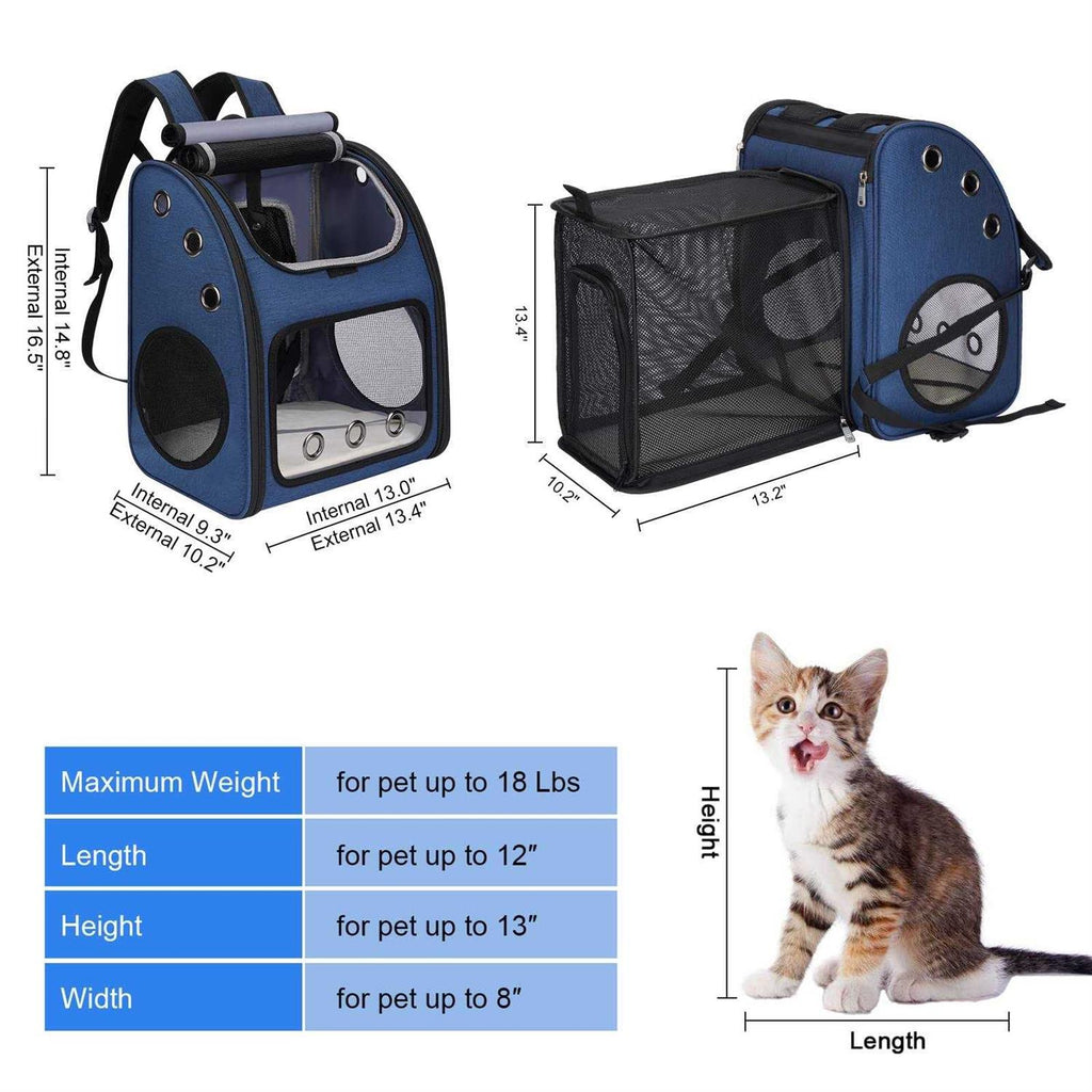 Expandable Pet Carrier Backpack U533049