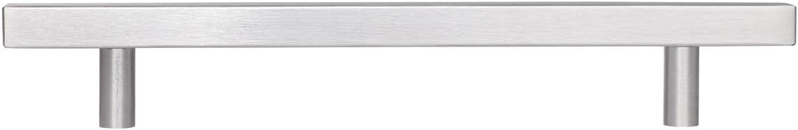 Silver Brushed Nickel 5 Pack Cabinet Pulls 224mm Total Length H999