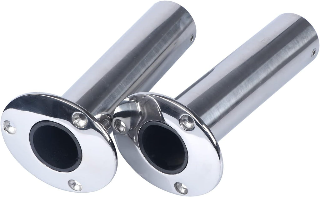 2Pcs Stainless Steel Casting Fishing Rod Holder Flush Mount 90 Degree R692