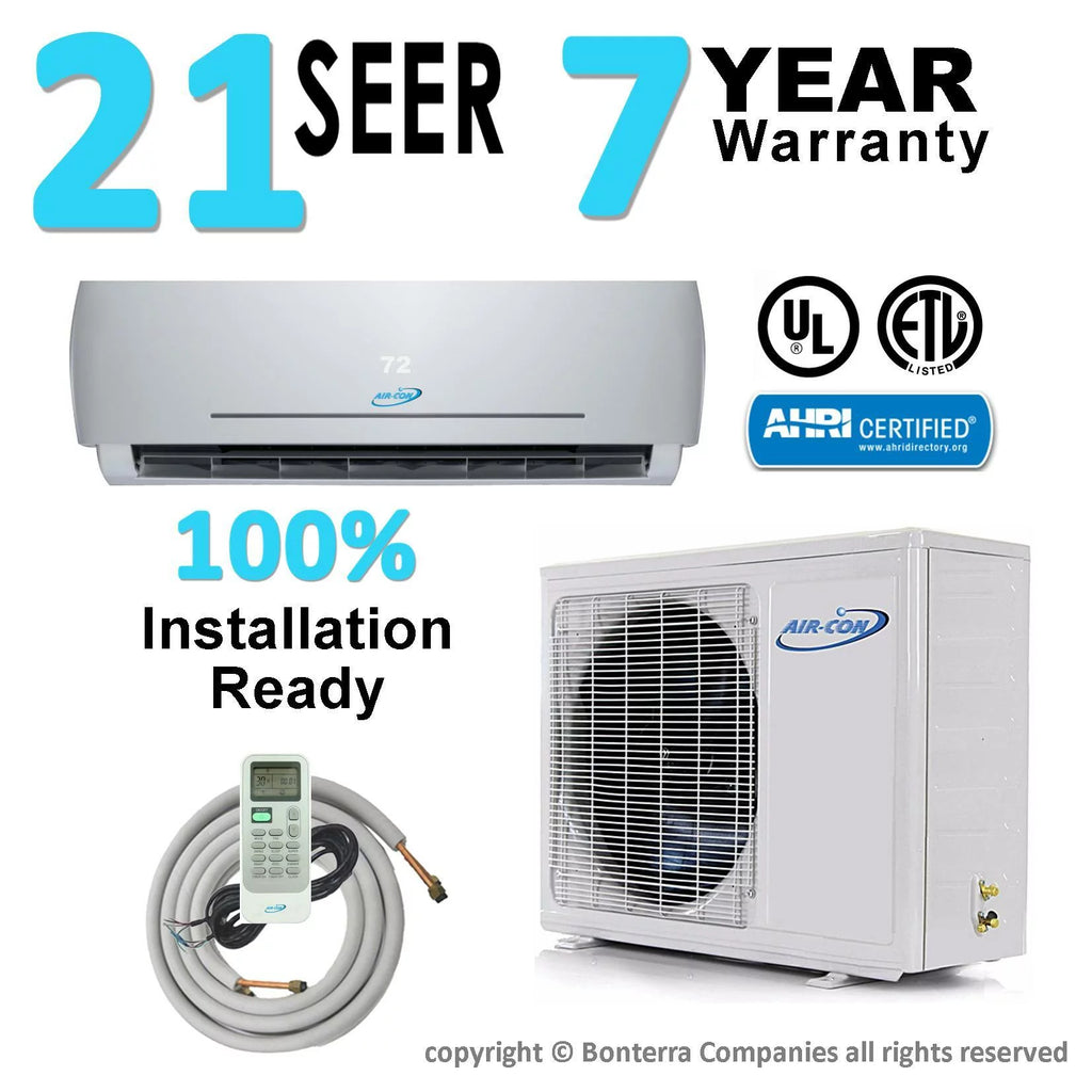 24000 BTU Ductless Mini Split AC/Heating System 2 Ton Inverter Heat Pump D442