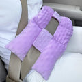 Ostomy Seat Belt Pillow Stoma Protector Minky Dot Lavender H38158