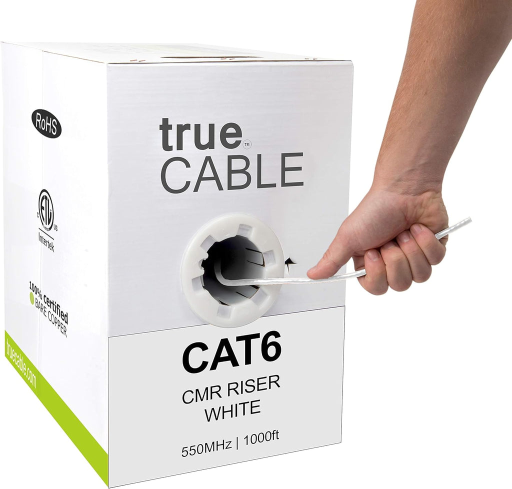 1000ft Gray 23AWG 4 Pair Solid Bare Copper Bulk Ethernet Cable K4476