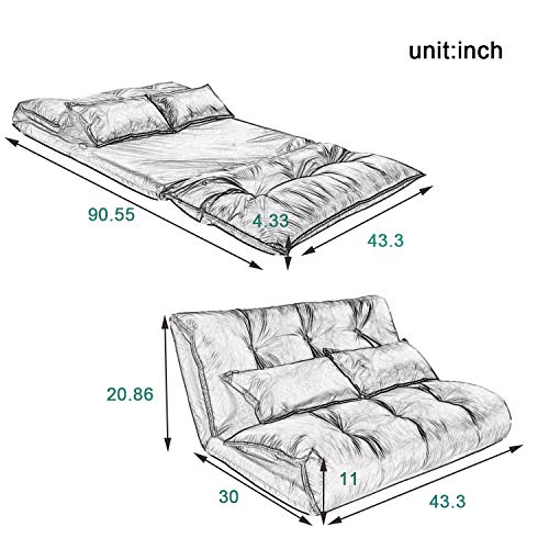 5-Position Folding Chaise Lounge with Adjustable Back & Steel Frame Black J642186