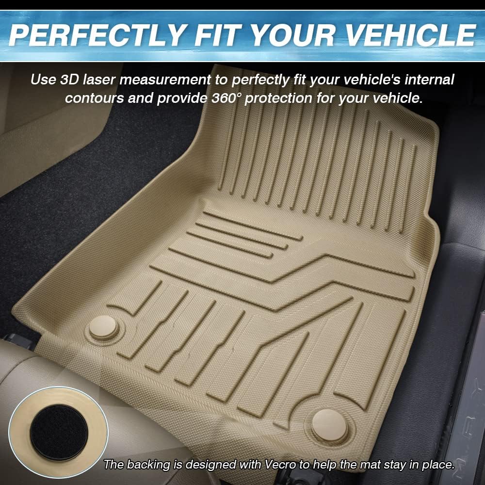 Custom Fit All Weather Floor Liners 1st and 2nd Row Mat Liner Set Z312832