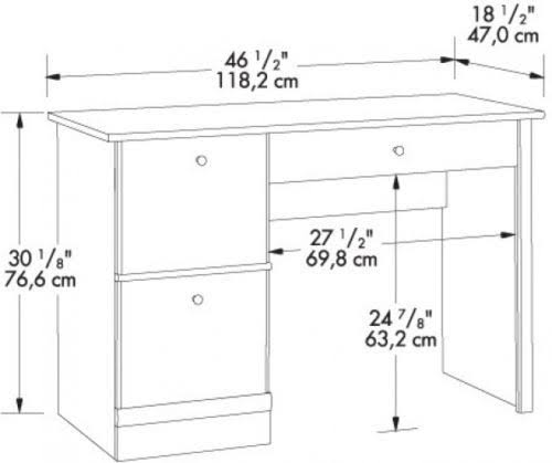 Computer Desk with Keyboard Tray in Cinnamon Cherry J545938