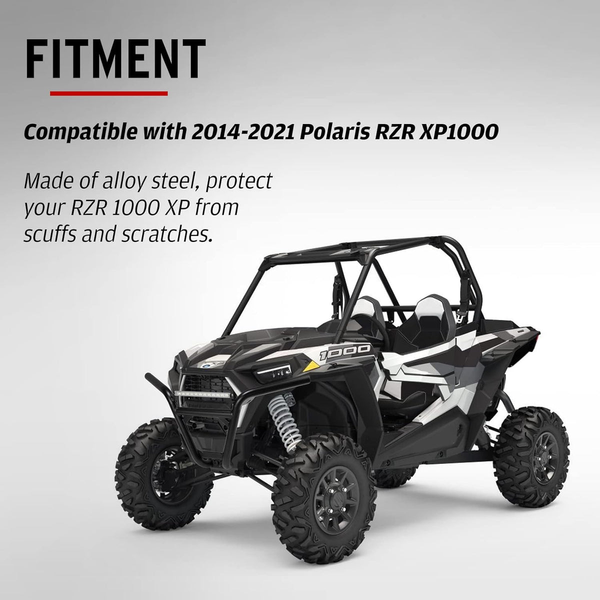 Heavy-duty Steel Tube Front Bumper for Polaris RZR XP1000 2014-2021 G7497