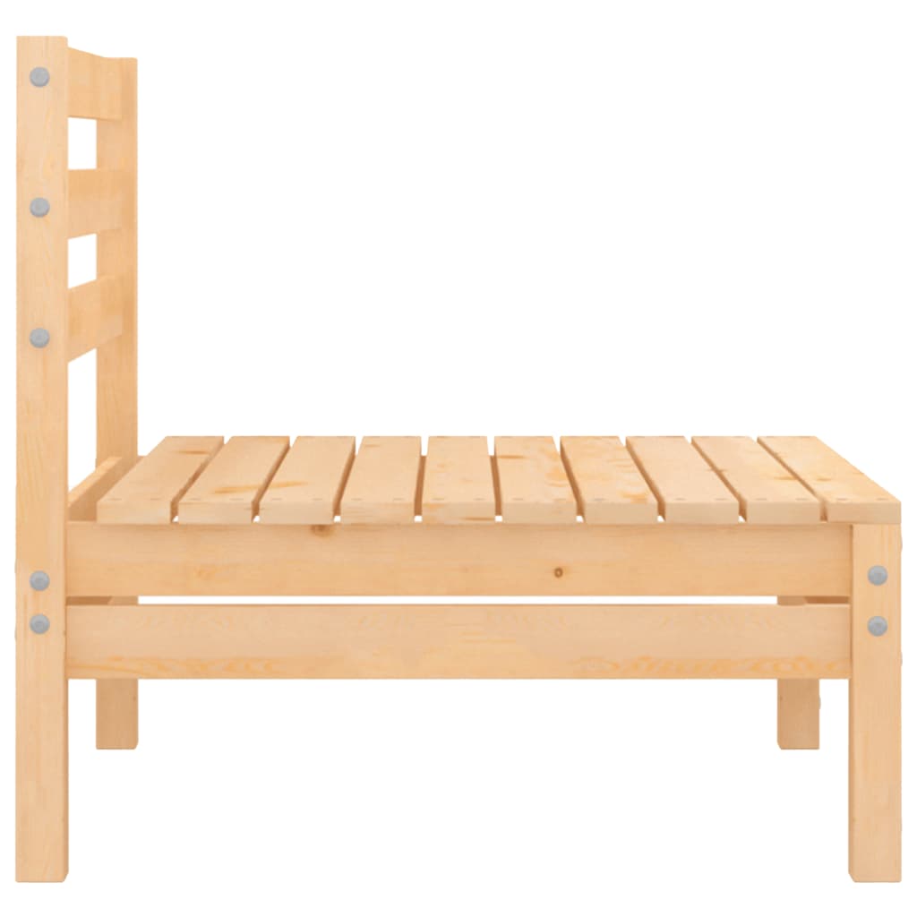 Patio Middle Sofa Solid Pinewood Y5509