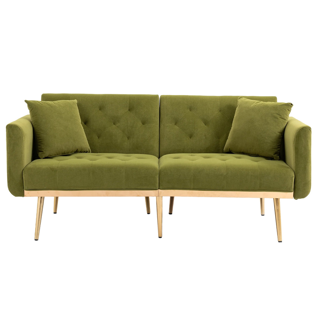 Velvet Sofa with Metal Feet V297