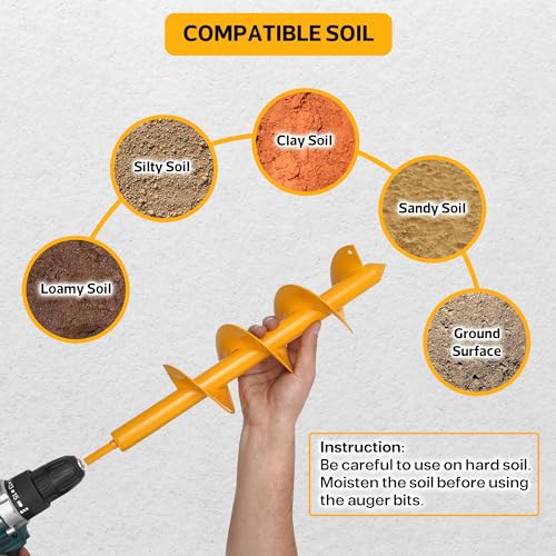 Garden Auger Drill Bit Pack of 2 K67783
