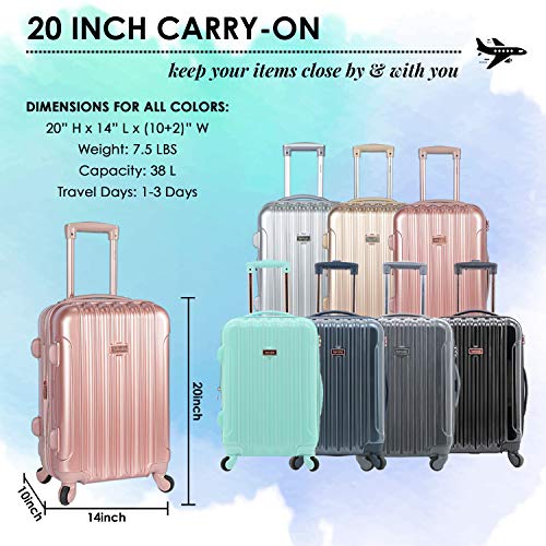Expandable Hardside Spinner Luggage, Carry-On 20-Inch P9364