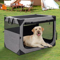 30 Inch Light Grey Collapsible Soft Dog Crate R94297